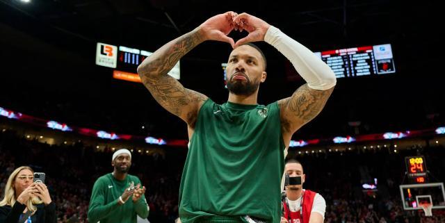 开云-赢了球迷的爱却输了比赛，故地重游利拉德喜忧参半